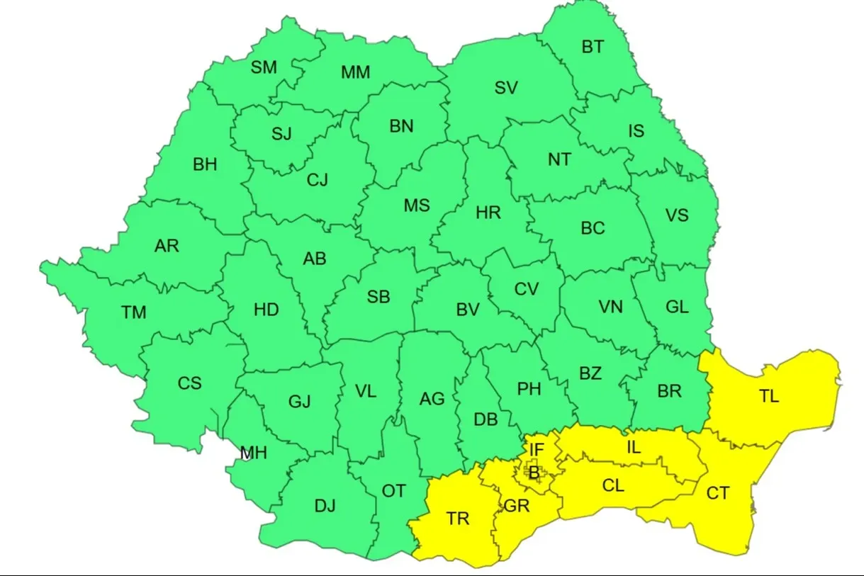 Hartă ANM                    