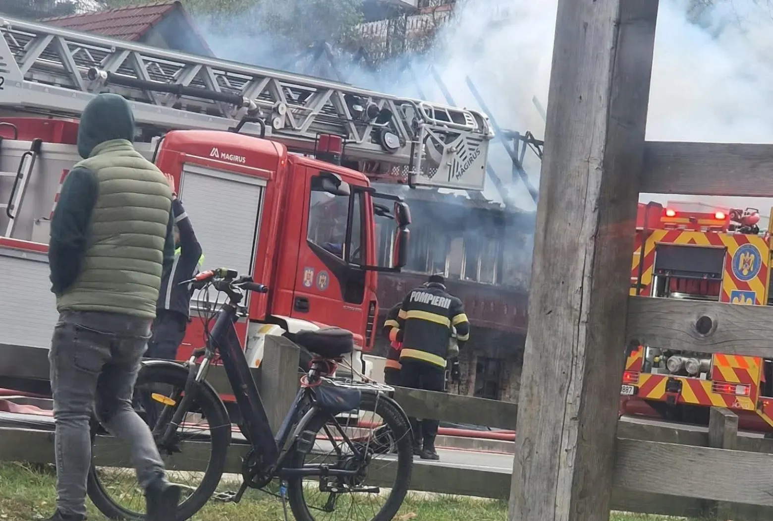 incendiu in bran