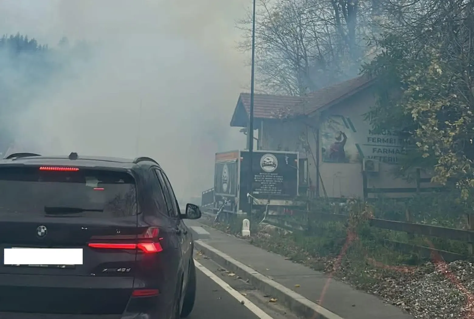 incendiu in bran