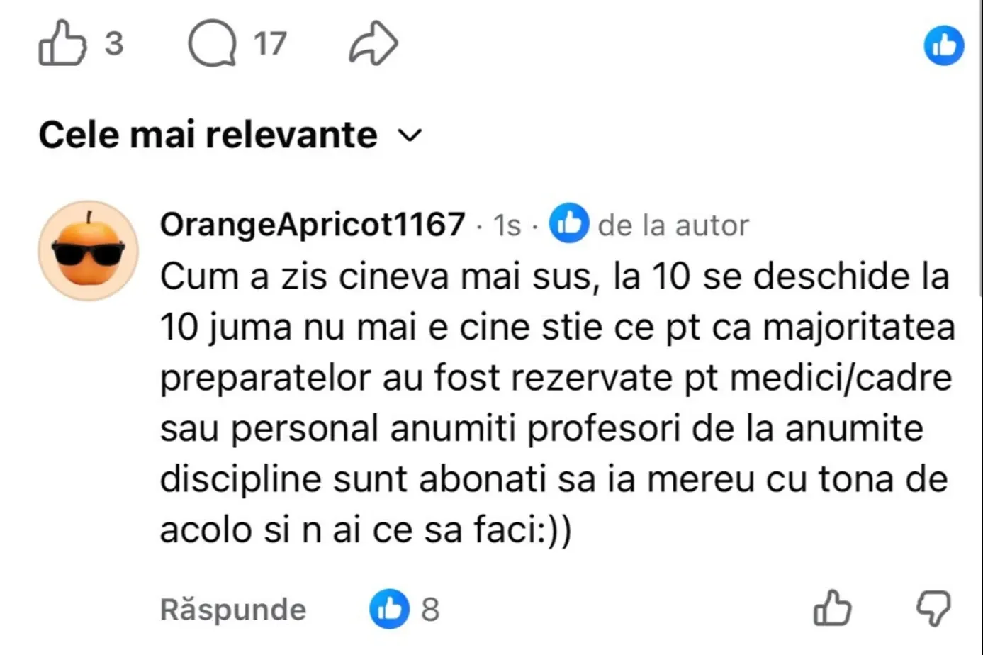 Mesaj studenți/ Captură foto