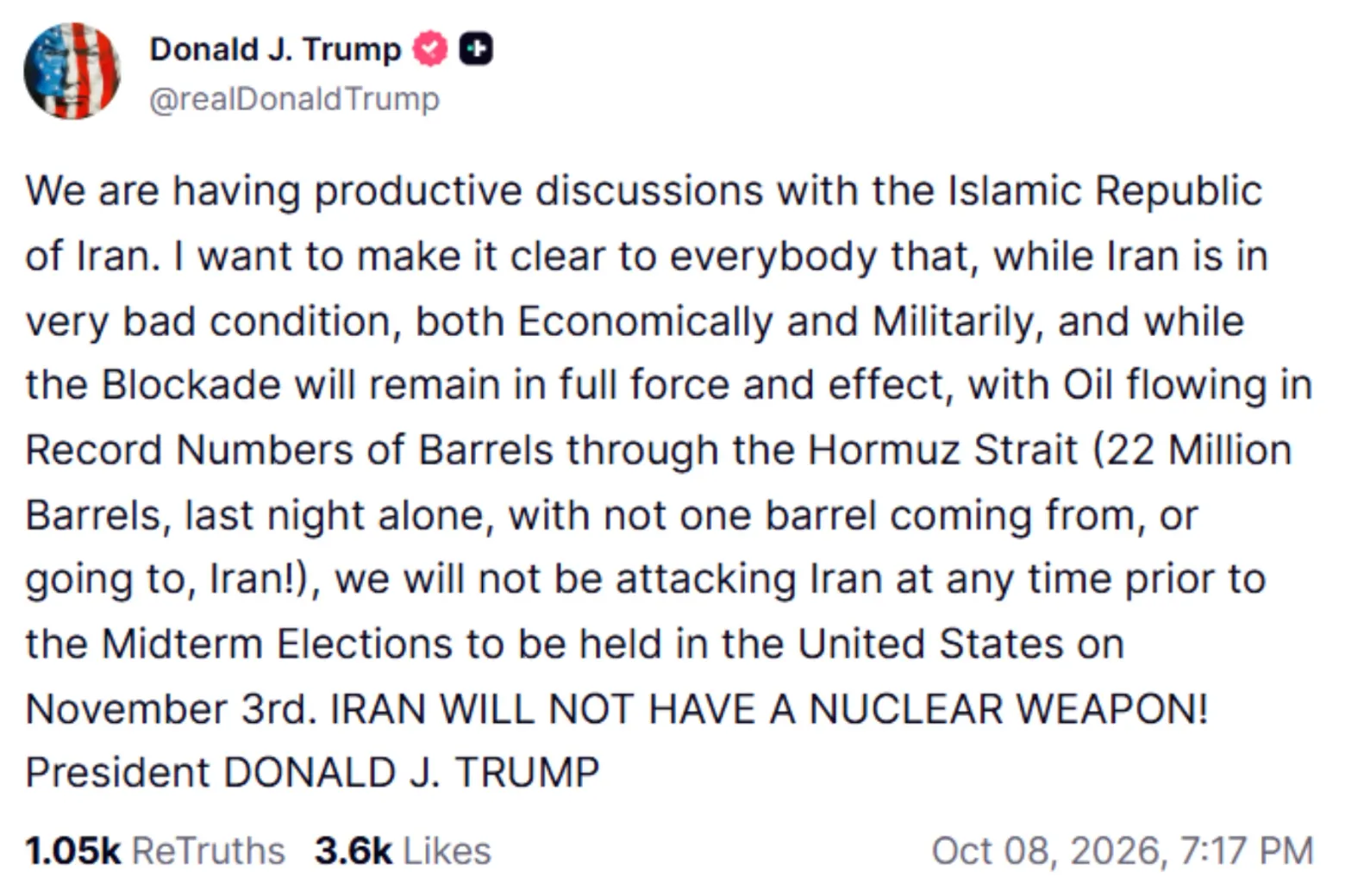 trump truth social