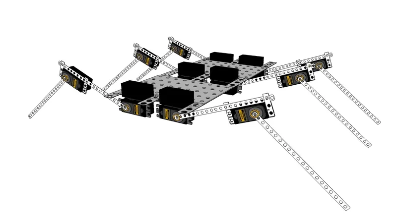 Openhexapod este robotul cu şase picioare inventat de Andrei Ruse