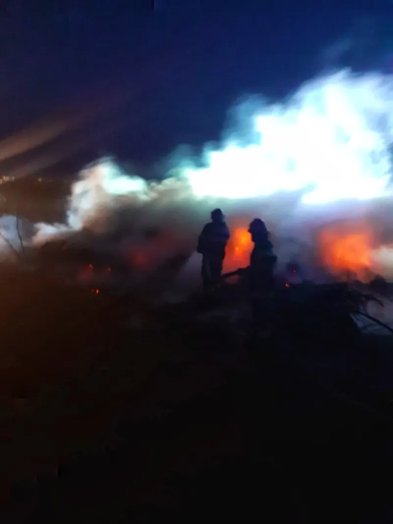 FOTO | Incediu puternic la un depozit din județul Giurgiu. Au ars 20 de tone de furaje – poza 3