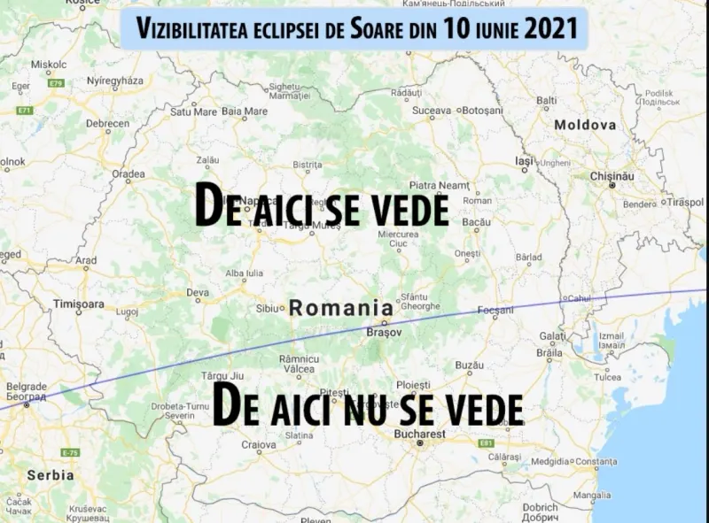 Eclipsă de Soare, joi, vizibilă parțial în România. Care sunt zonele de unde se poate vedea cel mai bine evenimentul – poza 1