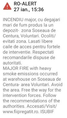Incendiu violent la un depozit de lângă București: 40 de oameni evacuați: 4 victime - Degajări mari de fum - Mesaj RO-Alert - VIDEO – poza 6