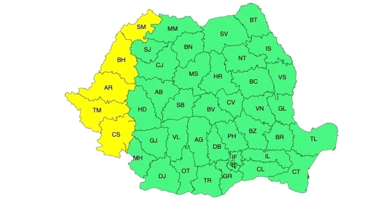 Revine arșița: ANM a emis cod galben de caniculă