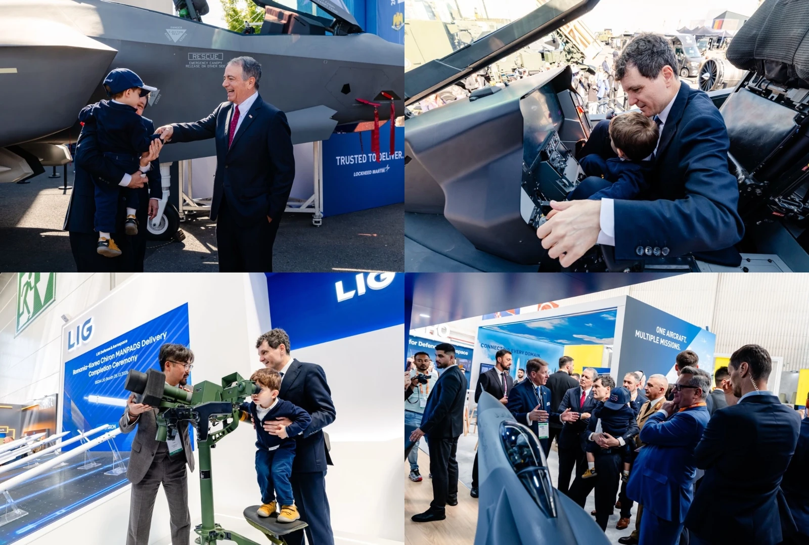 Articolul relatează vizita președintelui Nicușor Dan la expoziția BSDA 2026, alături de fiul său, și decla… — rated ÎNȘELĂTOR